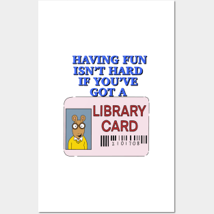 Library Card Posters and Art